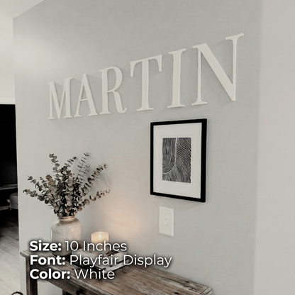 Custom Name Wall Letters