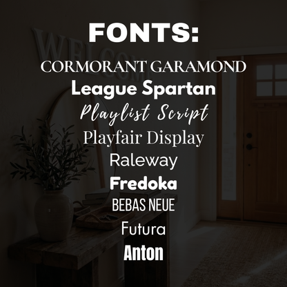 Custom Name Wall Letters